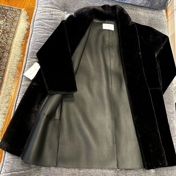 NWT Zara luxury timeless plush faux fur coat - Picture 16 of 16